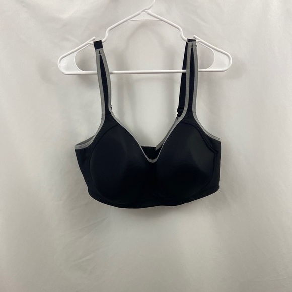 Vanity Fair Womens Black 40D Wireless Sports Bra - Picture 1 of 8